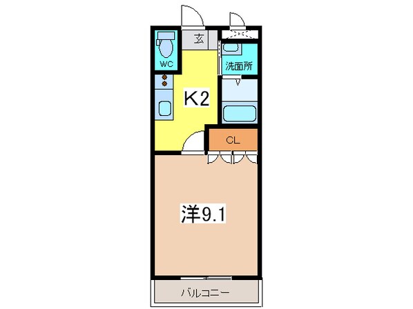 リープ　ハイムの物件間取画像